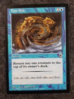 Time Ebb Magic The Gathering Portal MTG Card .........................(DS3D1K7) - Image 5