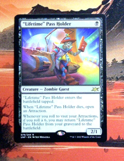 MTG "Lifetime" Pass Holder Regular UNF 79 NM R - Image 1