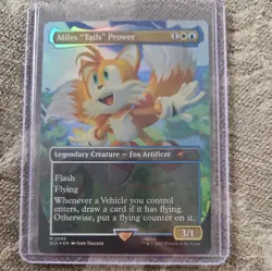 Miles "Tails" Prower 2085 Mythic Foil Secret Lair Sonic the Hedgehog MTG - Image 1