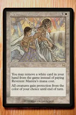 Reverent Mantra / Mercadian Masques *NM LP* (English Magic the Gathering MTG) - Image 1