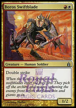 Boros Swiftblade 1x FOIL RAV MTG Ravnica Uncommon MINT red white - Image 1