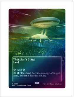 1x Thespian's Stage 0089, Foil, Borderless Art, Edge of Eternities, MTG NM - Image 1