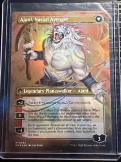 MTG Ajani, Nacatl Pariah (Borderless) Foil Modern Horizons 3 - #442 - NM - Image 2