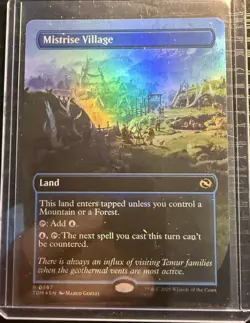 MTG Magic the Gathering Mistrise Village (397/485) Tarkir Dragonstorm NM FOIL - Image 1