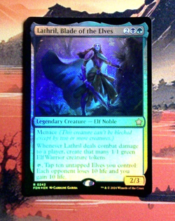 MTG Lathril, Blade of the Elves Foil FDN 242 NM R - Image 1