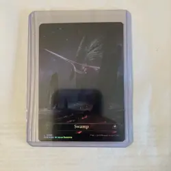 L 0264 Swamp FOIL BORDERLESS Full Art Land Edge of Eternities EOE MTG Card - Image 2