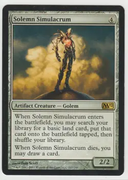 Solemn Simulacrum - 2012 Core Set (M12) LP Magic: The Gathering MTG - Image 2