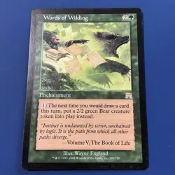 Words of Wilding - Light Play MTG Onslaught - Image 2