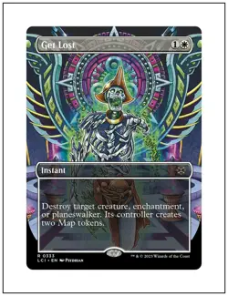 1x Get Lost, Borderless Art, Lost Caverns of Ixalan, Magic MTG NM - Image 1