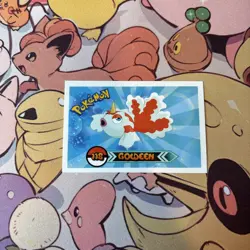 Goldeen #118 - 2022 Pokemon Indigo League Sticker Set (Peru) - Image 1