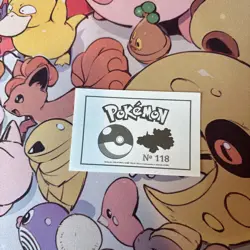 Goldeen #118 - 2022 Pokemon Indigo League Sticker Set (Peru) - Image 2