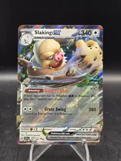 Pokemon TCG Slaking ex 147/191 Sv08: Surging Sparks Double Rare Holo NM - Image 1