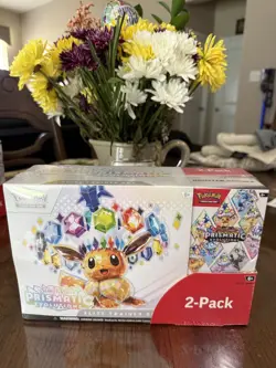 LOT OF (3) Pokemon TCG Prismatic Evolutions ETB Booster Bundle Costco 2 Pack - Image 3