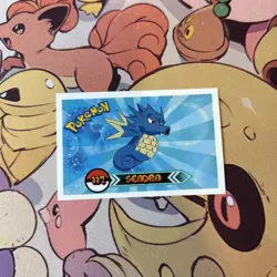 Seadra #117 - 2022 Pokemon Indigo League Sticker Set (Peru) - Image 1