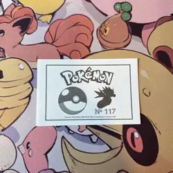 Seadra #117 - 2022 Pokemon Indigo League Sticker Set (Peru) - Image 2