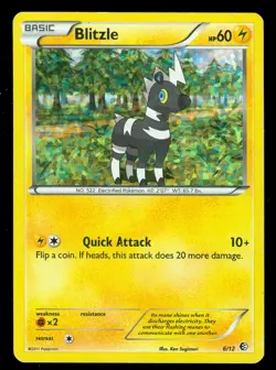 Pokemon BLITZLE 6/12 - 2011 McDonald's HOLO PROMO - MOD PLAY - Image 1