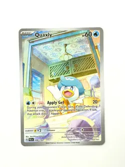 Quaxly Illustration Rare 206/193 Pokemon Paldea Evolved English IR - Image 1