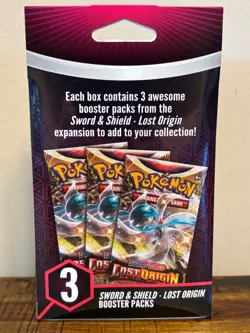 Pokemon TCG : Sword & Shield LOST ORIGIN 3 Booster Hanger Box - Sealed - NEW - Image 3