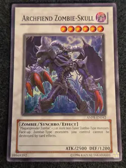 Yugioh Archfiend Zombie-Skill ANPR-EN042 Super Rare MP - Image 1