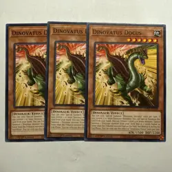 Dinovatus Docus x3 (playset) MP25-EN348 Common 1st ED NM Yugioh - Image 1