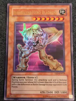 ELEMENTAL HERO BLADEDGE YSD-EN019 Yugioh Starter Deck 2006 Ultra Rare LP - Image 1