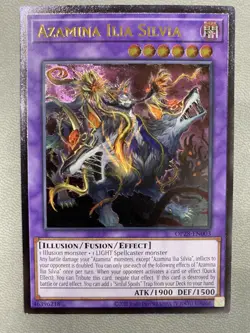 Yugioh Azamina Ilia Silvia Ultimate Rare OP28-EN003 Near Mint - Image 1