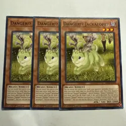 Danger!U JackalopeU x3 (playset)MP25-EN448 Common 1st ED NM Yugioh - Image 1
