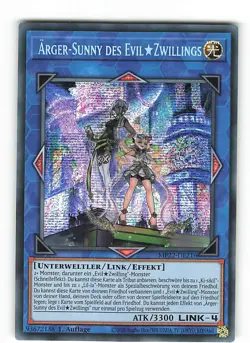 Yugioh ARGER-SUNNY DES EVIL★ZWILLINGS , mp22-de216 Prismatic Secret Rare deutsch - Image 1