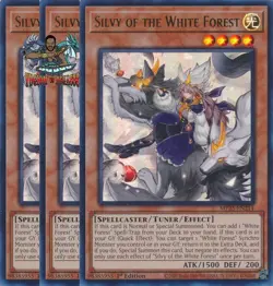 Yugioh! 3x Silvy of the White Forest MP25-EN214 Ultra Rare 1st Ed NM - Image 1
