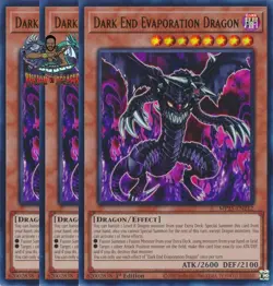 Yugioh! 3x Dark End Evaporation Dragon MP25-EN212 Ultra Rare 1st Ed NM - Image 1