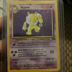 Hypno 8/62 - Fossil Set - Holo Rare - WOTC Vintage Pokemon Card TCG - Image 1