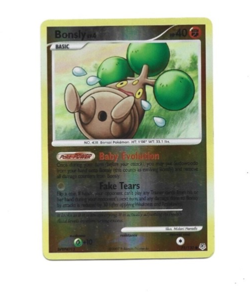 Bonsly 71/130 Diamond and Pearl Reverse Holo Pokemon Card - Image 3