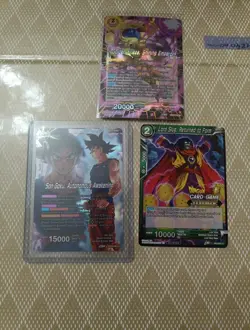 Dragon Ball Super Card Game. Pack 3 Cartas Foil (UC, R, C Judge) Foil - Image 1