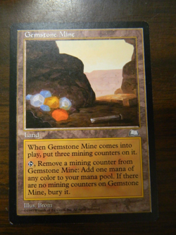 MTG Magic The Gathering Weatherlight Gemstone Mine Excellent - NM Condition - Image 1