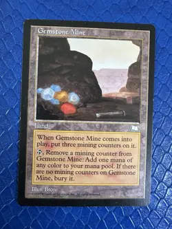 Gemstone Mine Weatherlight MTG MP Magic The Gathering - Image 1