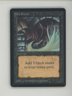 1993 MTG Magic The Gathering Beta Dark Ritual - Image 1