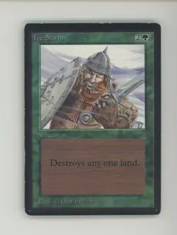 1993 MTG Magic The Gathering Beta Ice Storm - Image 1