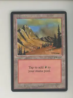 1994 MTG Magic The Gathering Arabian Nights Mountain - Image 1
