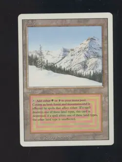 1993 MTG Magic The Gathering Unlimited Edition Taiga - Image 1