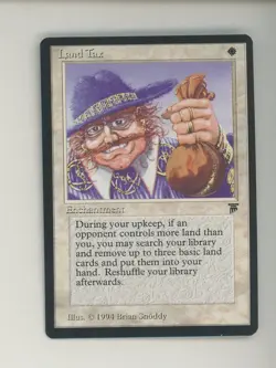 1994 MTG Magic The Gathering Legends Land Tax - Image 1
