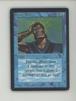 1993 MTG Magic The Gathering Beta Psionic Blast - Image 1