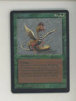 1993 MTG Magic The Gathering Beta Cockatrice - Image 1