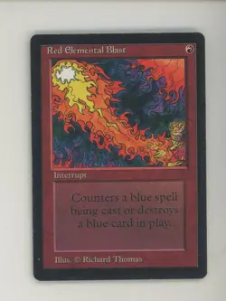 1993 MTG Magic The Gathering Beta Red Elemental Blast - Image 1