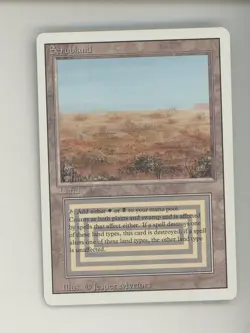 1994 MTG Magic The Gathering Revised Scrubland - Image 1