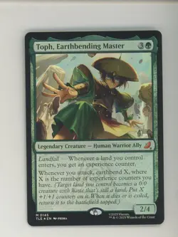 2025 MTG TLE EN #0145 Toph, Earthbending Master Foil - Image 1