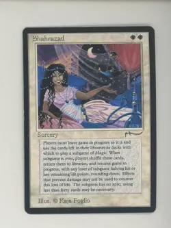 1994 MTG Magic The Gathering Arabian Nights Shahrazad - Image 1