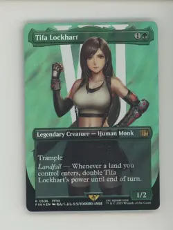 2025 MTG Final Fantasy FIN EN #0536 Tifa Lockhart Borderless Surge Foil - Image 1