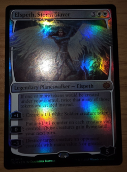 MTG - Elspeth, Storm Slayer- Border, Alternate-Art, FOIL, TDM - MINT MYTHIC 0011 - Image 3