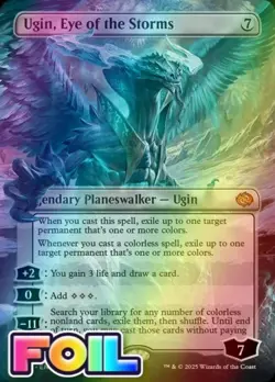 Ugin, Eye of the Storms TDM MTG 382 FOIL BORDERLESS MYTHIC M/NM - Image 1