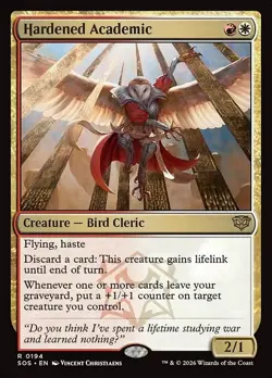 Hardened Academic x1 FOIL Secrets of Strixhaven SOS NM MTG - Image 1
